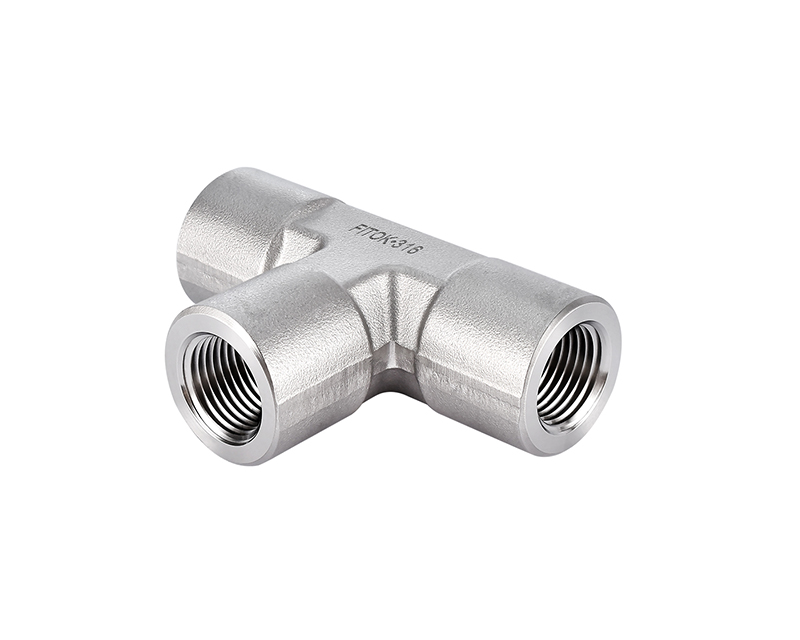 Female Tee, 316SS, 1/2in. x  1/2in. x  1/2in. (F)NPT