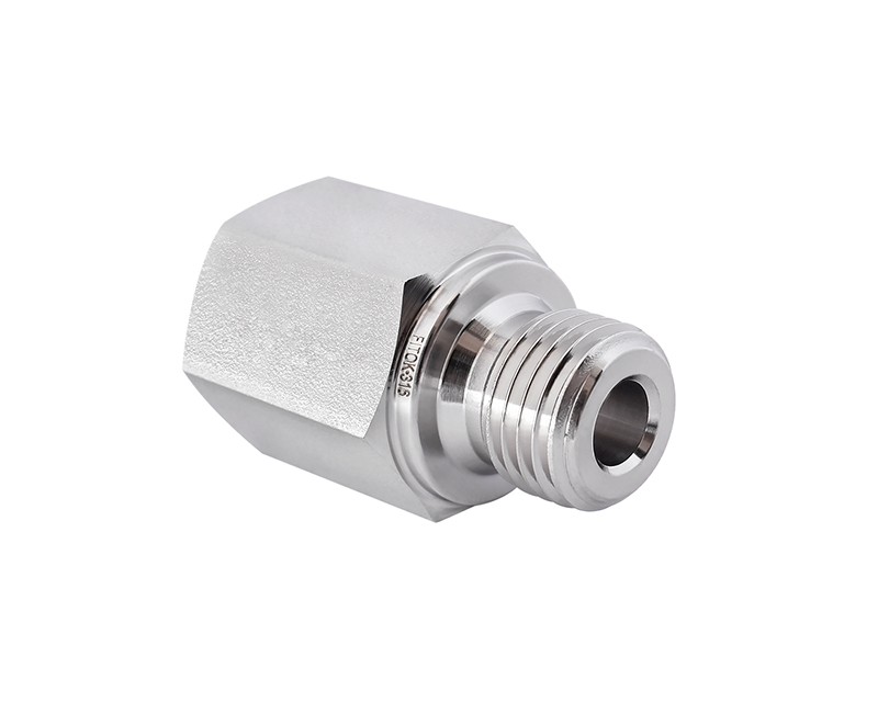 316 SS Pipe Fitting, Adaper 1/2" Female NPT × 1/2" Male BSPP (RS) 