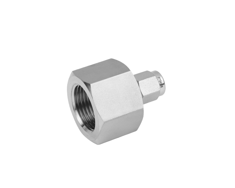 316 SS, FITOK 6 Series Tube Fitting, Female Connector, 1/8" O.D. × M14×1.5 Female Metric Thread(MS)