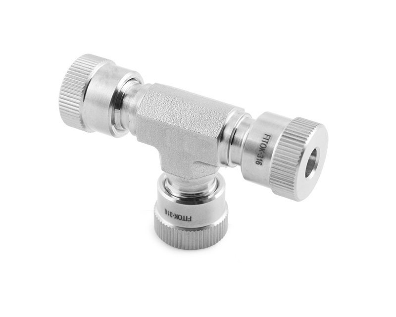 316 SS, Ultra-Torr Vacuum Fitting, FITOK VL Series Union Tee, 1/4" O.D.