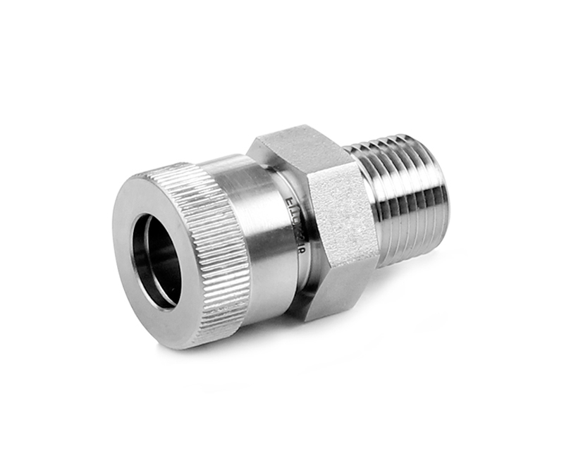 316 SS, Ultra-Torr Vacuum Fitting, FITOK VL Series Male Connector, 1/16" Ultra-Torr Fitting x 1/8 Male NPT