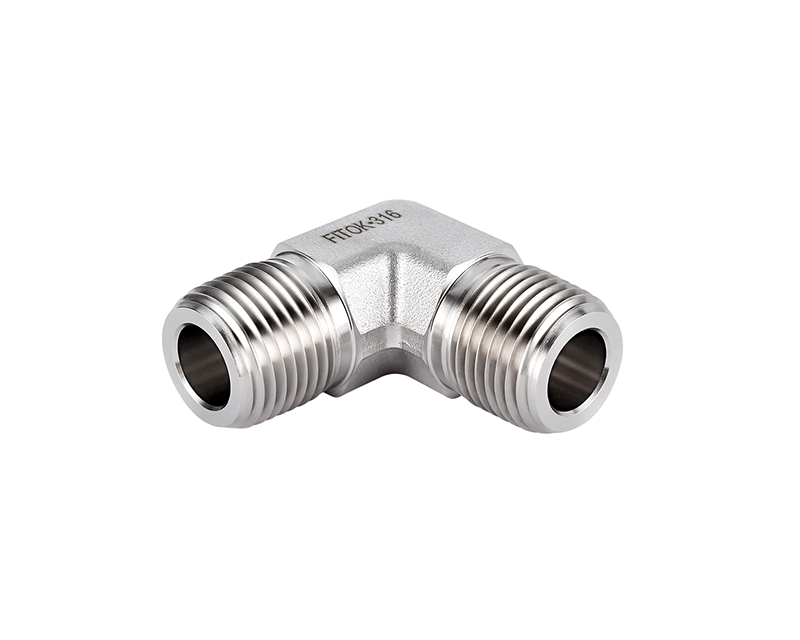 Male Elbow, 316SS, 3/8in. x 3/8in. (M)NPT, 90Deg.