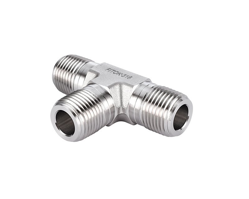 Male Tee, 316SS, 1/8in. x 1/8in. x 1/8in. (M)NPT