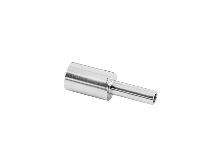 316L SS, FITOK L Series Long Arm Tube Butt Weld Fitting, Reducing Union, 1/2" x 1/4" O.D.