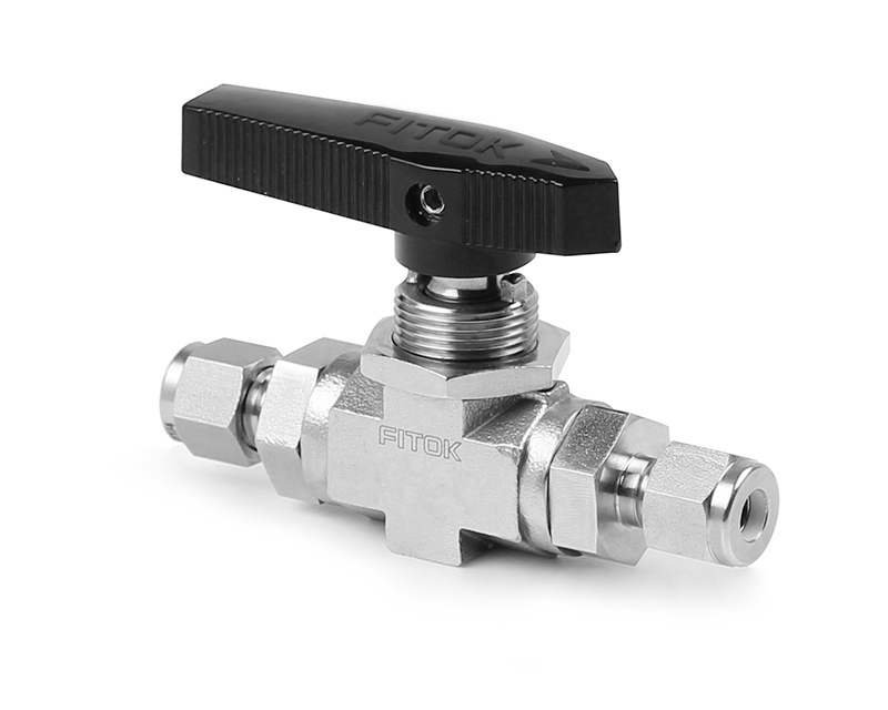 CF8M, BV Series Ball Valve, Multipurpose, PTFE Seats, 3/8" Tube Fitting, 1500psig(103bar), -65°F to 350°F( -54°C to 177°C), 0.25" Orifice, Straight