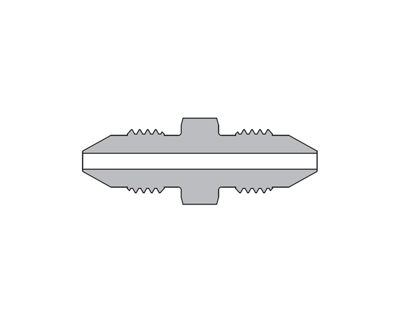 316 SS, FITOK AMH Series Adapter Fitting, Male to Male, 9/16" × 1/4" Male 20M Series Medium Pressure Coned and Threaded Connection