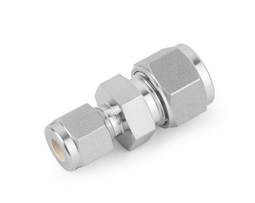 [SS-U-FL2-FL1] 316 SS, FITOK 6 Series Tube Fitting, Reducing Union, 1/8" O.D. × 1/16" O.D.