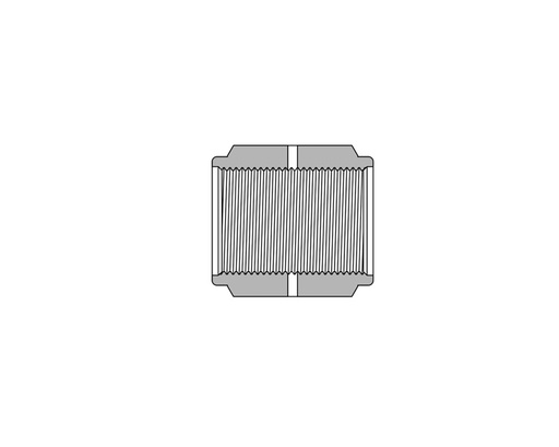 [SS-BC-FR8] 316 SS Metal Gasket Face Seal Fittings, 1/2" FR Coupling