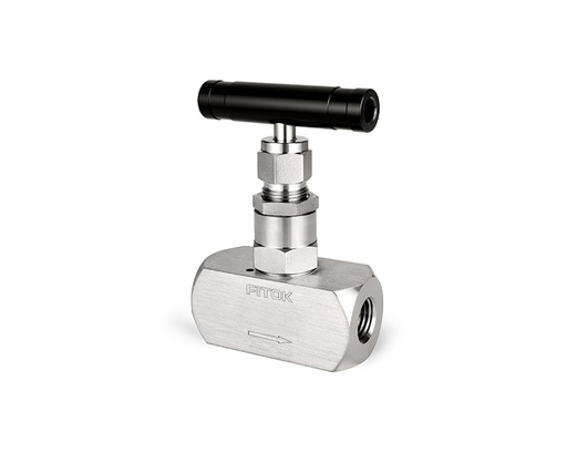[NBSS-FNS16-0] 316 SS, NB Series Screwed Bonnet Needle Valves, End Connections: 1" Female NPT, Orifice Size: 0.71", PTFE Packing, Working Pressure: 4350psig, Working Temperature: -65°F to 450°F