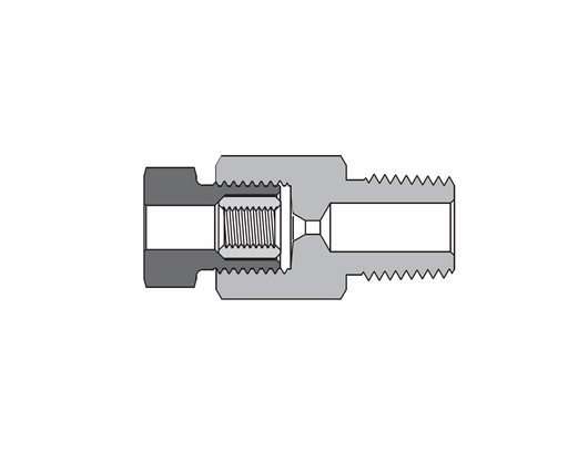 [SS-FMA-HF4-NS4] Female High Pressure to Male NPT (FMA) fitting 1/4"