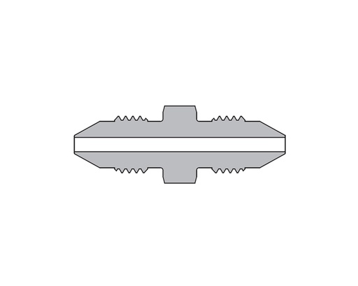 [SS-MMA-MM6] 316 SS, FITOK AMH Series Adapter Fitting, Male to Male, 3/8" × 3/8" Male 20M Series Medium Pressure Coned and Threaded Connection