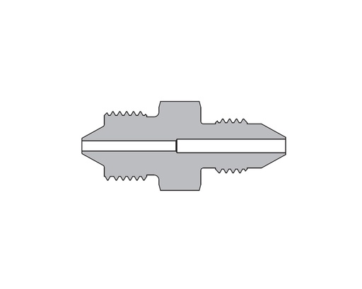 [SS-MMA-HM4-MM9] 316 SS, FITOK AMH Series Adapter Fitting, Male to Male, 1/4" Male 60 Series High Pressure × 9/16" Male 20M Series Medium Pressure, Coned and Threaded Connection