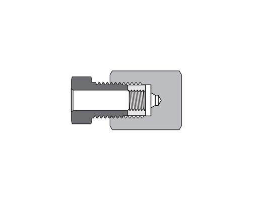 [SS-MTC-MF9] 316 SS, FITOK 20M Series Medium Pressure Fitting, Coned and Threaded Connection, Cap, 9/16" O.D.