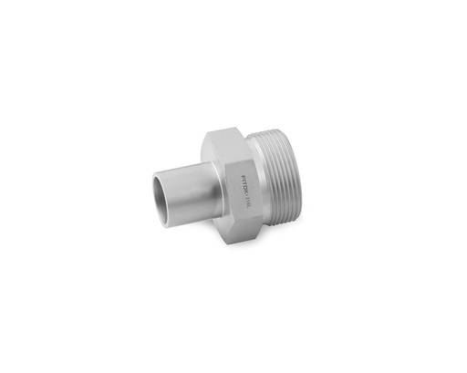 [6L-CW-TFO8-TB8] 316L SS, FITOK TFO Series L-ring Face Seal Fitting, Tube Butt Weld Body, 1/2" Tube OD.