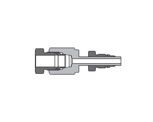 [SS-DR-DFF8-DFT12] 316 SS, FITOK 20D Series Medium Pressure Tube Fitting, Reducer, 1/2" O.D. × 3/4" O.D.